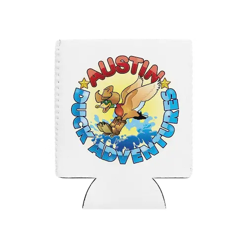 Austin Duck Adventures koozie